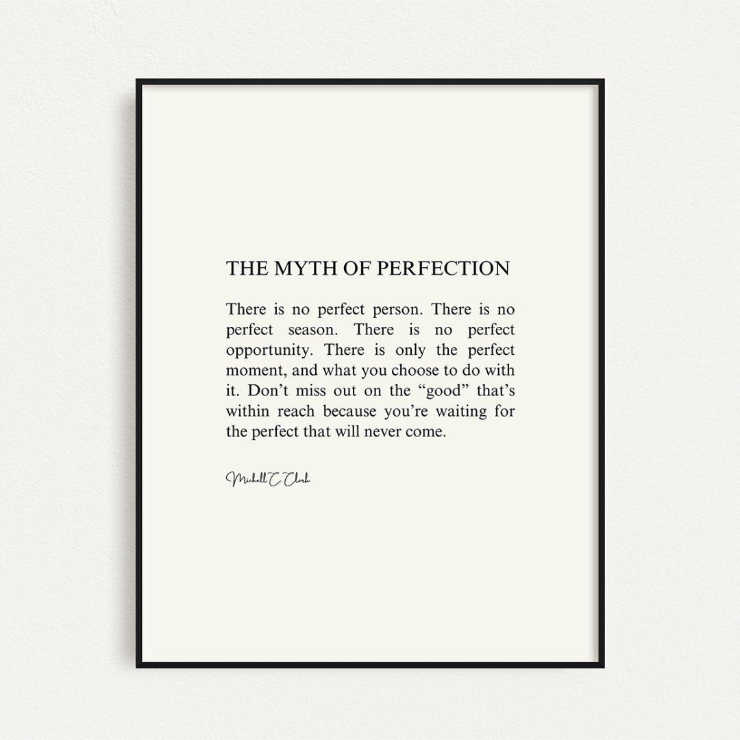 "The Myth of Perfection" print - Print Material - Prints By Michell