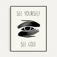 "See Yourself, See God" print - Matte Paper - Prints By Michell